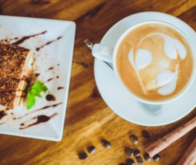 Coffee with delicious dessert Stock Photo 03