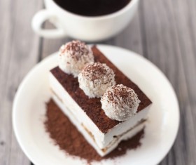 Coffee with delicious dessert Stock Photo 04