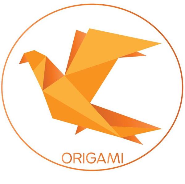 Color origami bird vector illustration 05