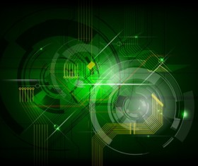 Colored abstract lines with grunge background vector 02