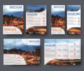 Corporat style brochure cover vecto