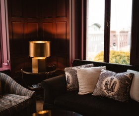 Cozy room with elegant design Stock Photo