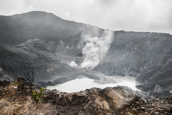Crater in natural landscape lake Stock Photo 02