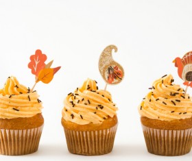 Cream cupcakes Stock Photo