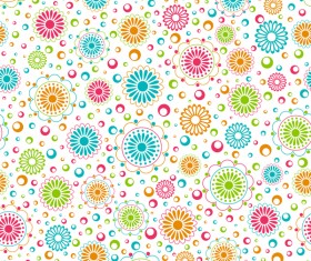 Cute floral seamless pattern vector