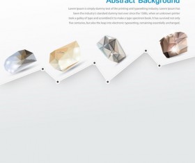 Diamond with abstract background vectors