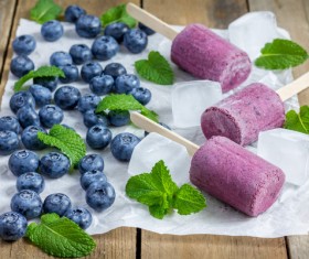 Different flavors of ice cream Stock Photo 02