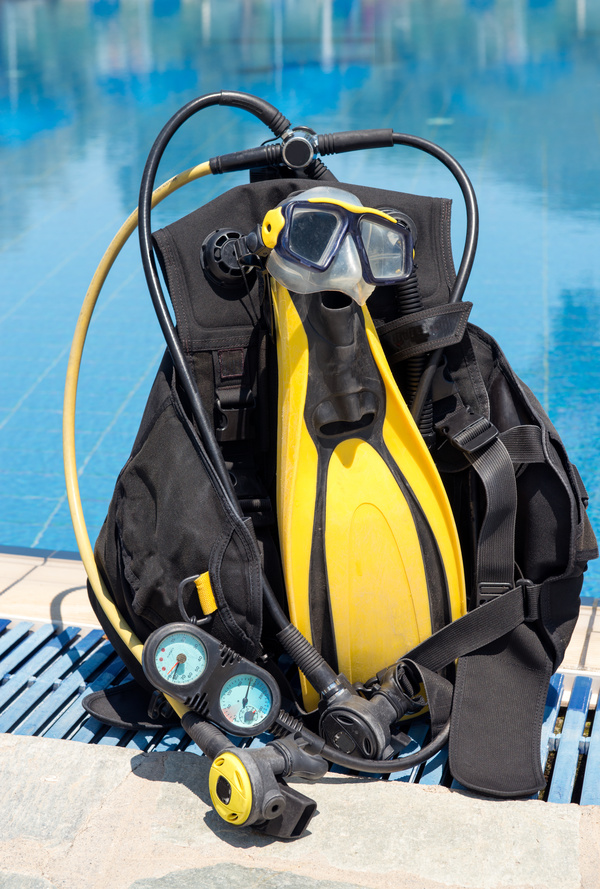 Diving equipment Stock Photo