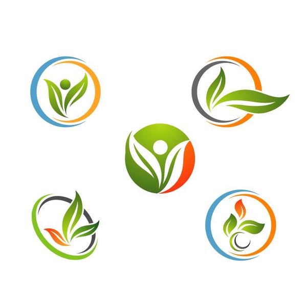 Eco life logo design vector