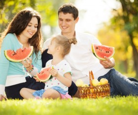 Family Sunday outing Stock Photo 02