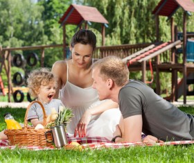 Family Sunday outing Stock Photo 04