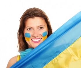 Fans from different countries Stock Photo 02