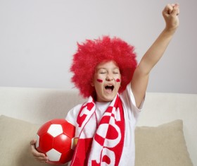 Fans from different countries Stock Photo 04