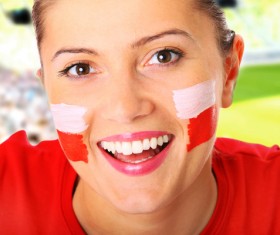 Fans from different countries Stock Photo 06