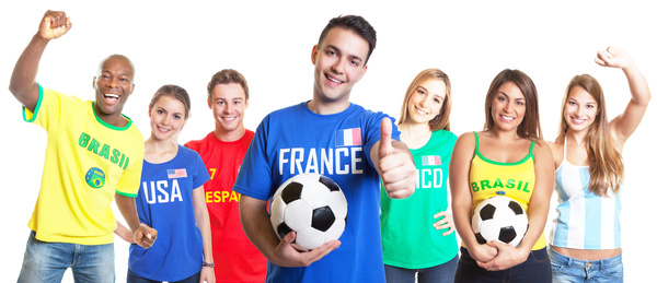 Fans from different countries Stock Photo 10
