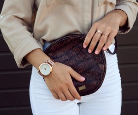 Fashion waist bag Stock Photo 04