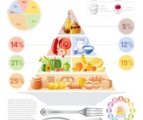 Fast food infographic vectors 03