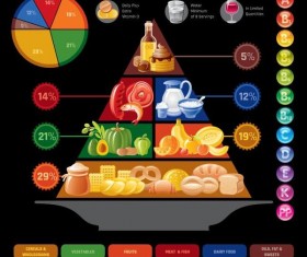 Fast food infographic vectors 04