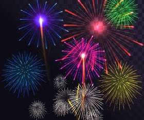 Festival firwork illustration vector material