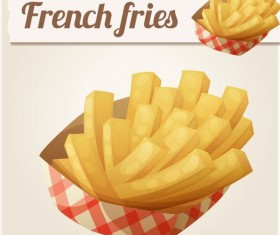 Frech fries vector material 01