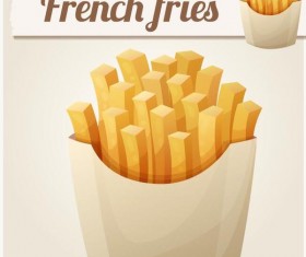 Frech fries vector material 02