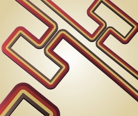 Geometry lines with beige background vector