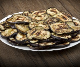Grilled eggplant Stock Photo
