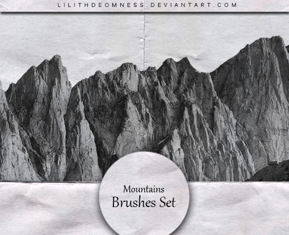 HD Mountains Photoshop Brushes