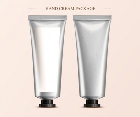 Hand cream package template vector 02