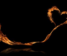 Heart of fire Stock Photo 04