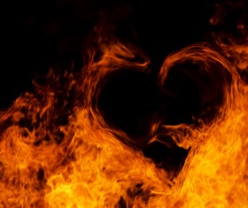 Heart of fire Stock Photo 07