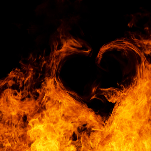 Heart of fire Stock Photo 07