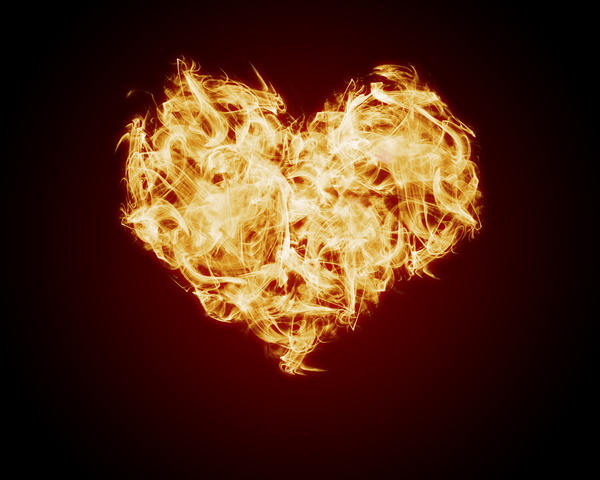 Heart of fire Stock Photo 10