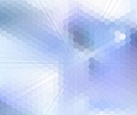 Hexagon pattern with blurs background vector set 01