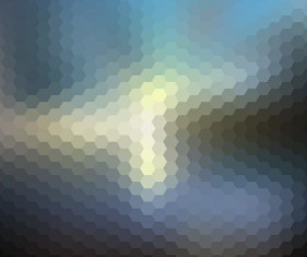 Hexagon pattern with blurs background vector set 02