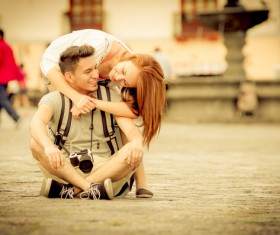 Holiday overseas travel lovers Stock Photo 03