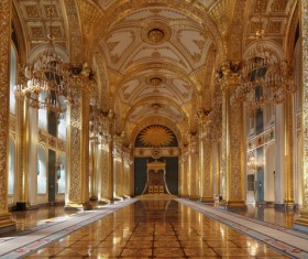 Interior Russian Kremlin Stock Photo 01