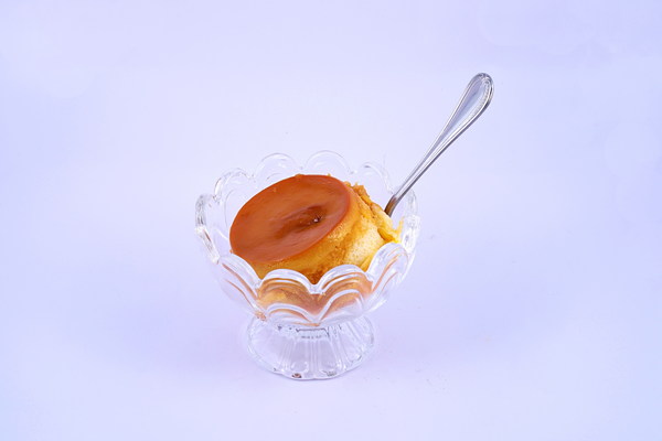 Jelly pudding cake Stock Photo