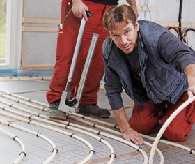 Laying geothermal Stock Photo 01