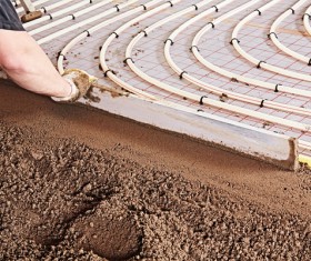 Laying geothermal Stock Photo 02