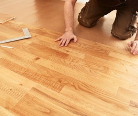 Laying the floor Stock Photo 01