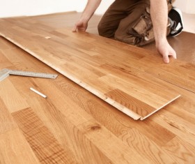 Laying the floor Stock Photo 02