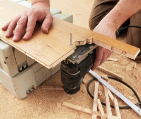 Laying the floor Stock Photo 04