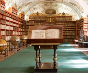 Library ancient books Stock Photo 05