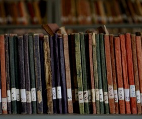 Library ancient books Stock Photo 07
