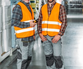 Logistics warehouse Administrators Stock Photo 01