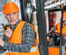 Logistics warehouse Administrators Stock Photo 02