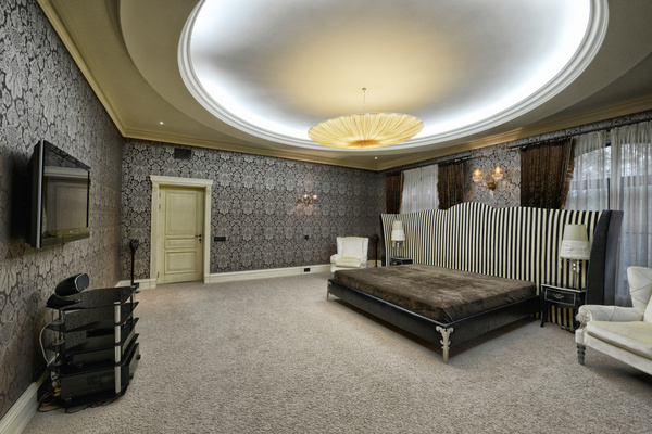 Luxury bedroom Stock Photo 01