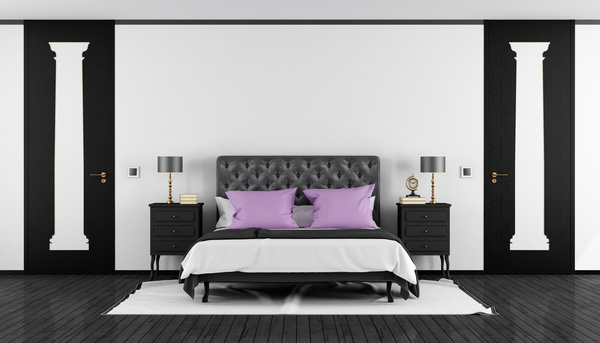 Luxury bedroom Stock Photo 03