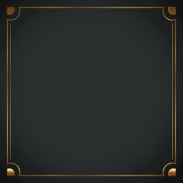 Luxury frame on black background vector free download